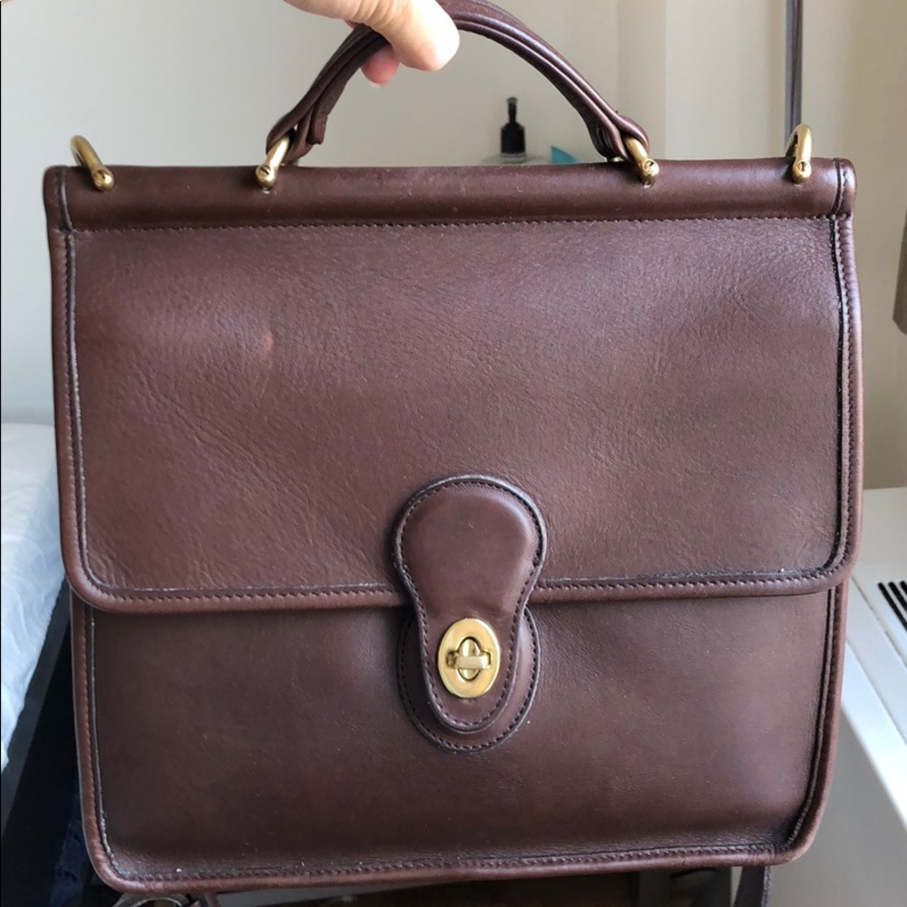 Authentic Coach Willis Bag Vintage Brown